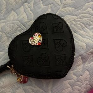 Juicy Couture Black Heart-Shaped Clutch